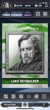 Topps Star Wars Digital Card Trader TLJ Sketch Portraits Luke Skywalker Insert