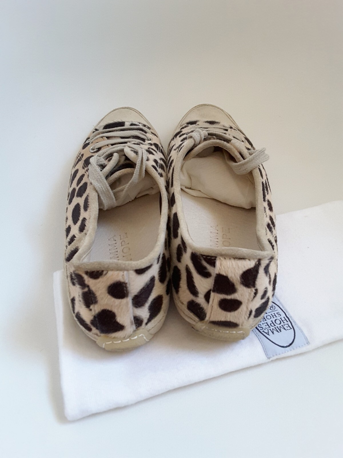 NUOVE SNEAKERS EMMA HOPE OCELOT PONY taglia EU 40