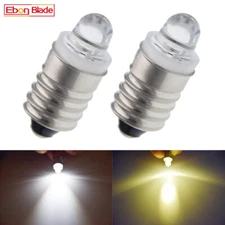 Warm/White E10 1447 Screw Led Bulb Flashlight Lamp Torch Light 3V DC 2 D Cell