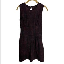 Anthropologie Weston Wear Red Black Workwear Dress XS