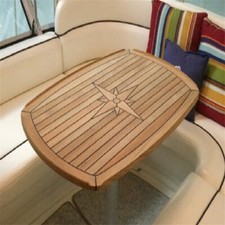 Boat Barrel Shape Teak Table Top 450x600/500x700/610x940mm Marine Yacht Caravan