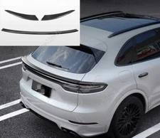 Dry carbon fiber Rear Tail Trunk Spoiler Wing Lip Trim For Porsche Cayenne18-22