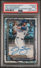 2024 BOWMAN DRAFT CHROME PRSPCT AUTO #CPAJC JAC CAGLIANONE 24/71 PSA 9
