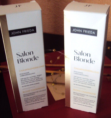 John Frieda Salon Blonde Champagnerblond Haartoner Farbveredlung 2 x 120 ml NEU 