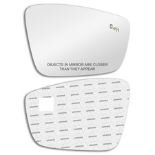 Blind Spot Mirror Glass with Full Size Adhesive for Volkswagen 2013-2015 Pa...