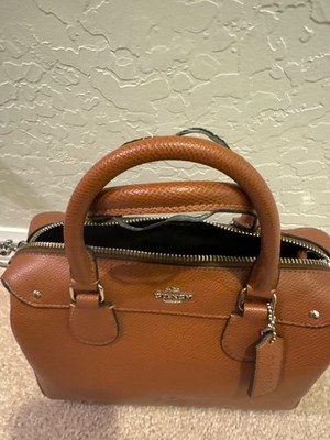 Coach F37272 x Peanuts Snoopy Saddle Leather Satchel Crossbody Bag