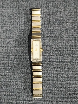 Romanson Giselle RM2136QL Womens Swiss Quartz 23K Gold Plated Two-Tone Sapphire