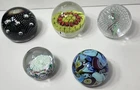(LOT OF 5!!) Vintage Murano Glass Paperweights