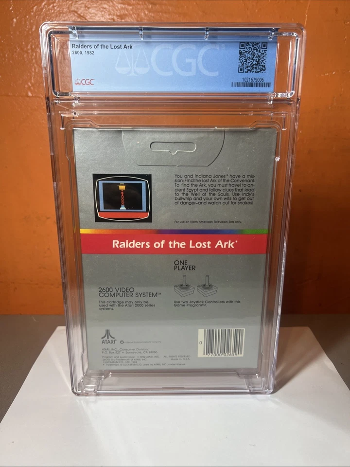 RAIDERS OF THE LOST ARK ATARI 2600 VINTAGE SEALED BRAND NEW WATA GRADED 9.4 - Image 3 of 4