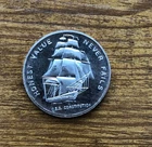 1 oz Pure Silver USS Constitution  Round  Coin  Uncirculated Brilliant