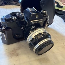 Nikon Nikkormat El 35mm Film Camera USED With Nikole -S 1:1.4 50 mm Lens