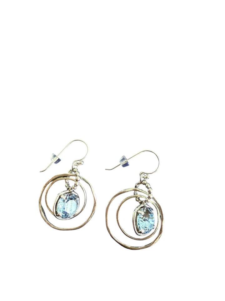 Silpada Cooling Out Blue Crystal Earrings and Necklace NEW - Image 4 of 4