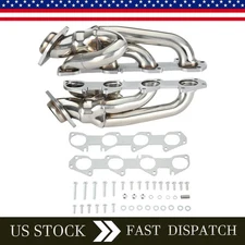 Exhaust Manifold Fit For Dodge Ram GEARZAAR Direct Fit Shorty 2Pcs New