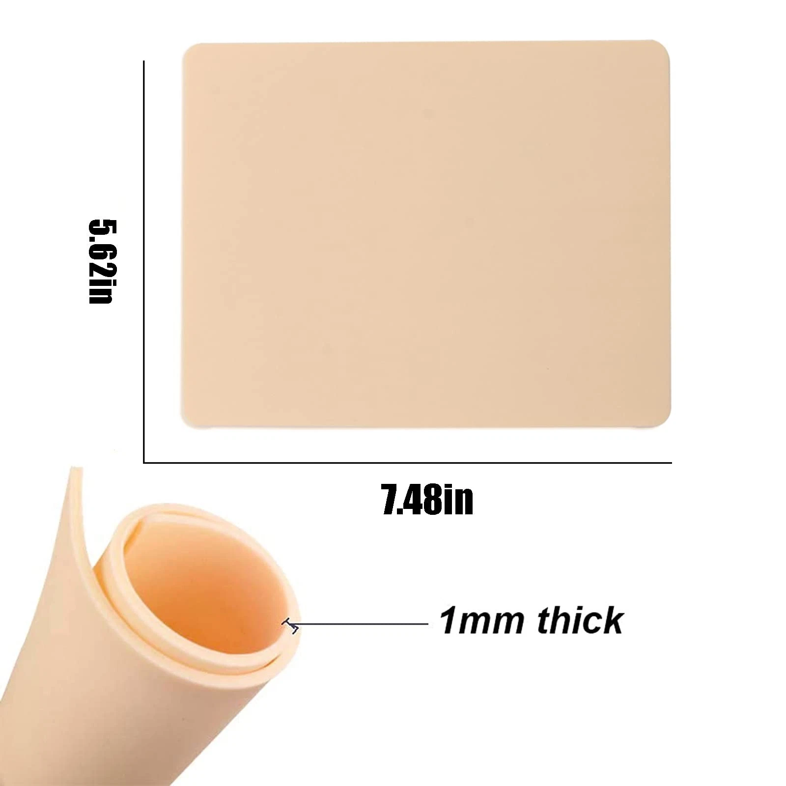 Blank Tattoo Skin Practice - Rayyl 5Pieces Tattoo Practice Skin Soft Silicone... - product detail image 4