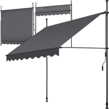 ® Tenda Da Sole a Morsetto Con Manovella, Altezza E Inclinazione Regolabile, Tel