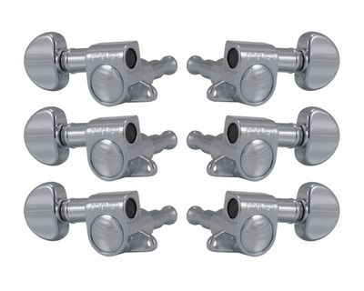 Grover 205C Mini Rotomatics Maschinenkopf Set 3a Seite - Chrom