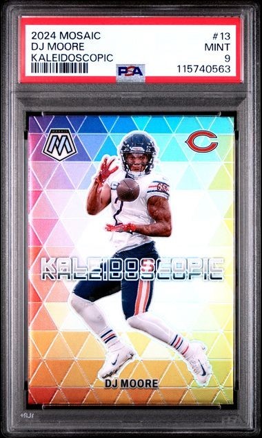 2024 Panini Mosaic Kaleidoscopic #13 D.J. Moore: Chicago Bears PSA 9