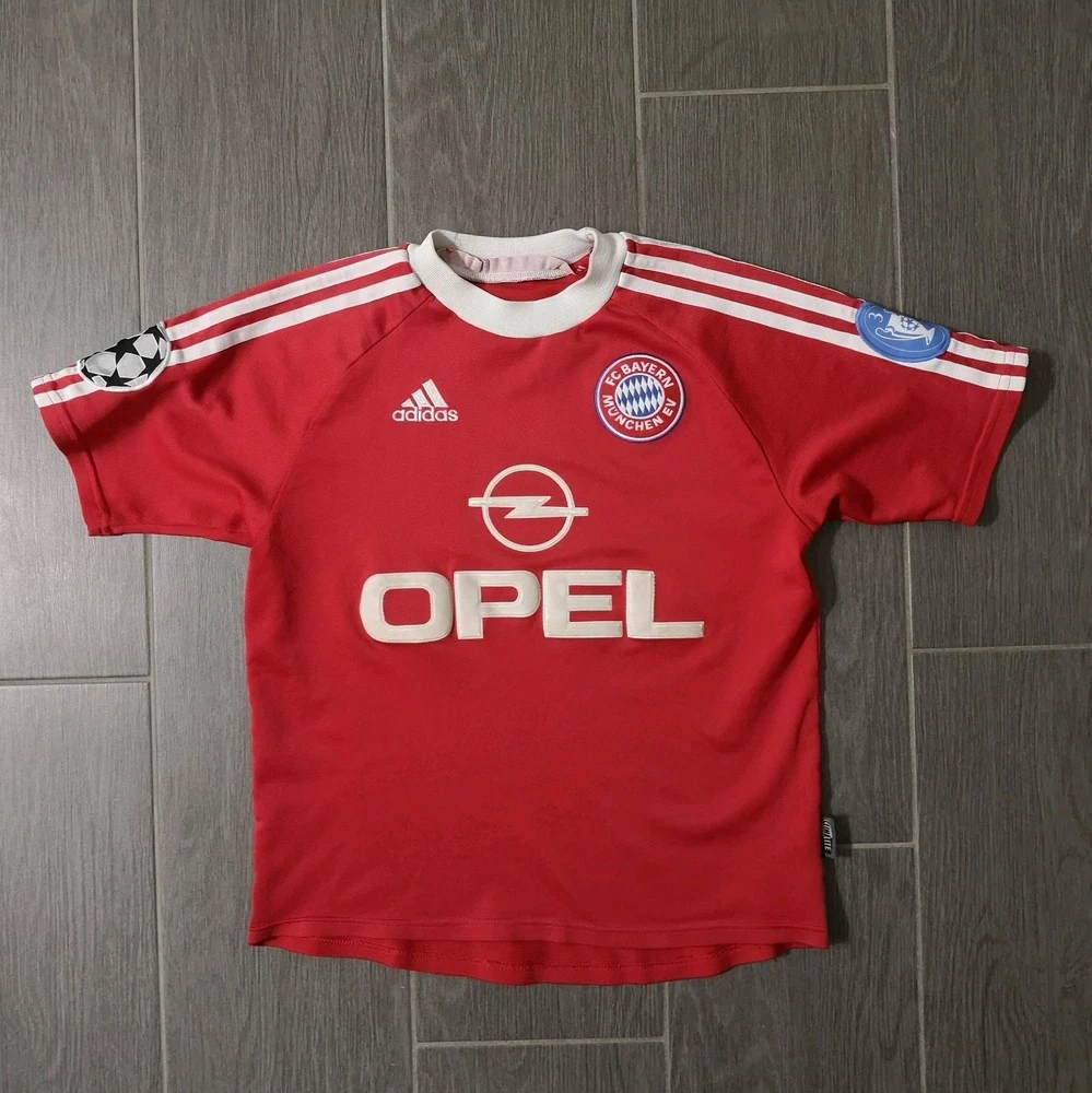 Vintage Retro 2000/01 FC Bayern München CL Heim Trikot Größe: XXS 164 Adidas Fan