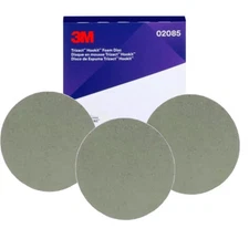 3M Trizact 02085 2085 -6" 3000 Grit Hookit Foam Polish Buffing Buff (3 Disc Kit)