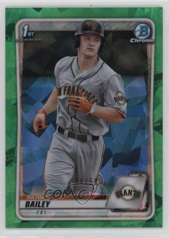 2020 Bowman Chrome Draft Sapphire Edition Green 4/50 Patrick Bailey #BD-146 3a1