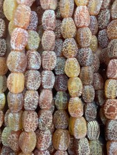 300Pcs Rare Tibetan Old Natural Dragon Vein Agate Dzi Cute Beads   