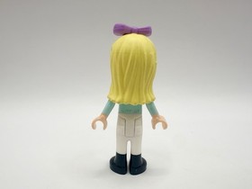Lego Friends Figure Minifig Stephanie - Aqua Shirt, White Pants From Set #41057