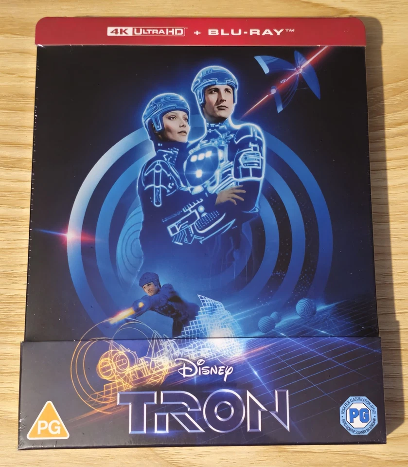 Disney Tron & Tron Legacy 4K Ultra HD Blu-ray Steelbooks RARE Limited Edition - Image 2 of 4