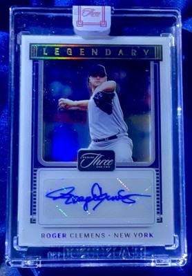 Panini 2022 Three and Two Roger Clemens Legendary Signatures LS-8 Auto 01/15