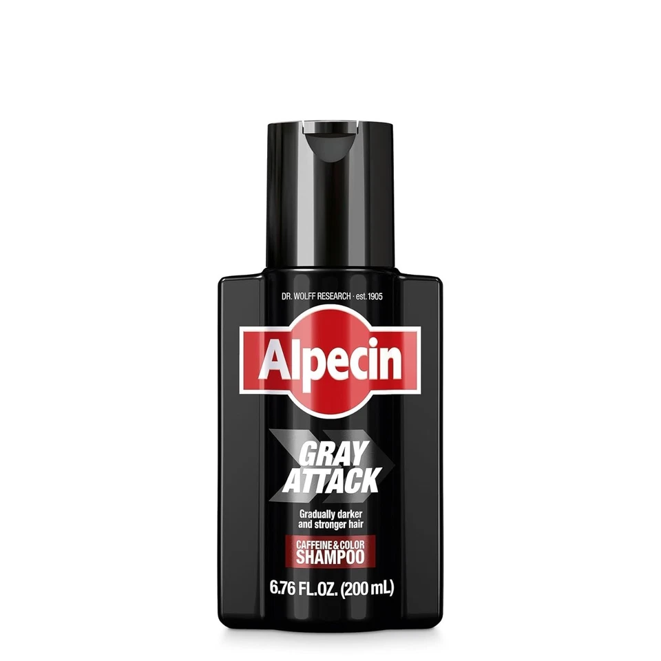 1 X Alpecin GREY ATTACK Coffein & Color Shampoo 200 ml Neu (654)