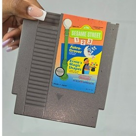 Vintage Nintendo NES Sesame Street 123 Game Astro Grover Ernie Shapes 1985