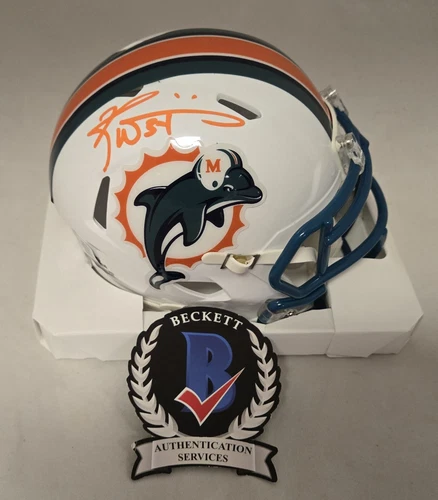 Ricky Williams Signed Miami Dolphins Mini Helmet Beckett Auto