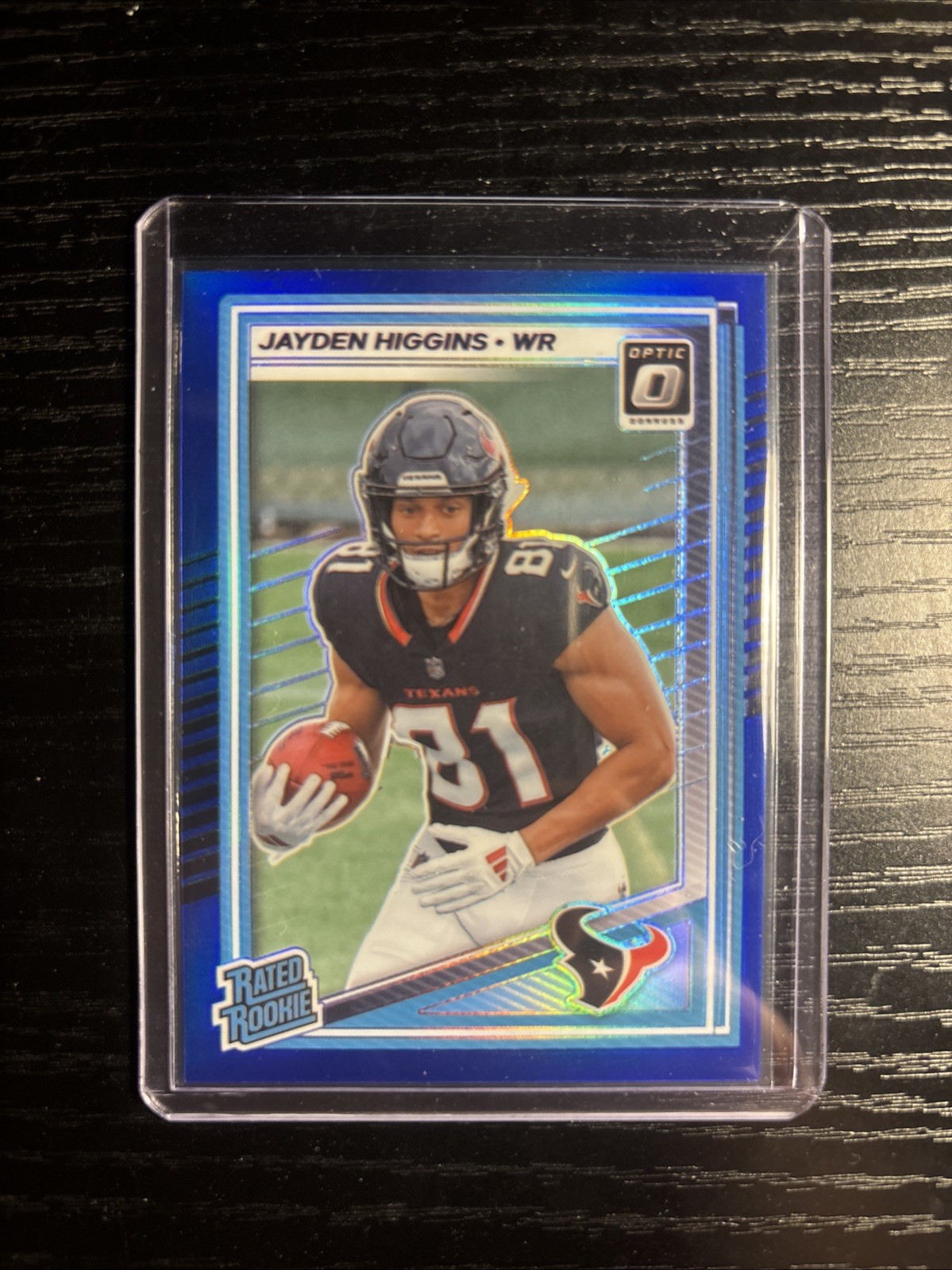 Rated Rookie Jayden Higgins Blue /249 - 2025 Panini Donruss Optic #225