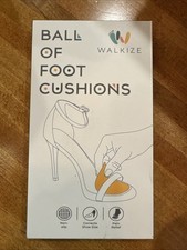 Metatarsal Pads Heel Inserts Ball of Foot Cushions 2 Pairs Women's One Size NEW