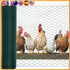 Chicken Wire 39.37X1200In Hexagonal Mesh Garden Fence Barrier Chicken Coop Rabbi