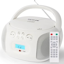 Portable CD Player Boombox Bluetooth 5.4 USB FLAC/MP3 Remote Sleep Timer