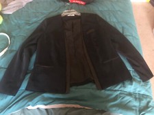 Jennifer Lopez Jacket Women Pockets Large Faux Leather Down Center New