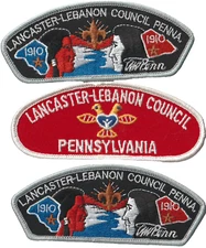 Lancaster-Lebanon Council PA Set of 3 CSPs White Bdr (AR3562)