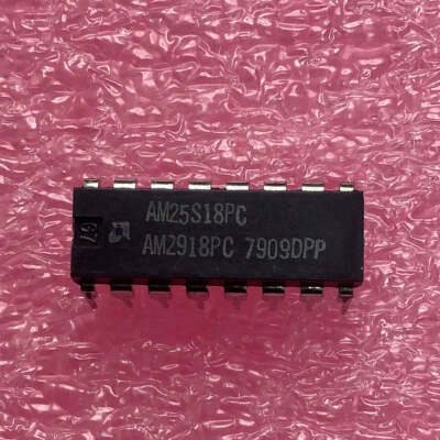 AM25S18PC - AMD - D Flip-Flop, 4-Func, Positive Edge Triggered, TTL, PDIP16 DUAL