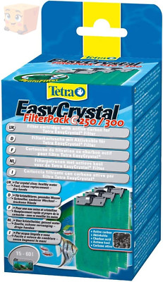 Tetra Easycrystal Filter Pack C250/300 Filtermaterial Mit Aktiv-Kohle, Filterpad