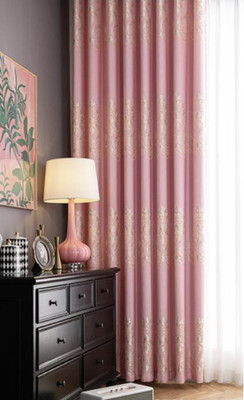 Luxury Jacquard Hall Curtains Room Embroidered Tulle Windows European Blackout