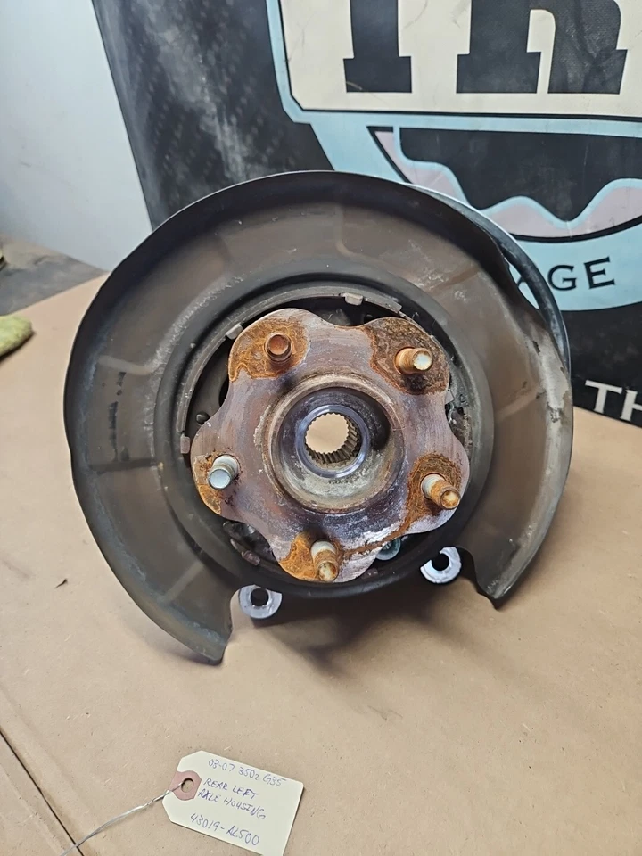 03-07 日产 350z 英菲尼迪 G35 左后轴外壳和轮毂 43019-AL500 — 第 2/4 张图片