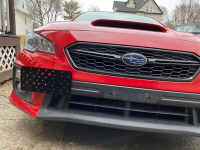Bumper Tow Hook License Plate Mount Bracket For Subaru WRX & WRX STi 2015-2021