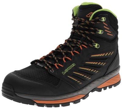 Lowa Herren Trekkingstiefel TREK EVO GTX MID Schwarz Flame