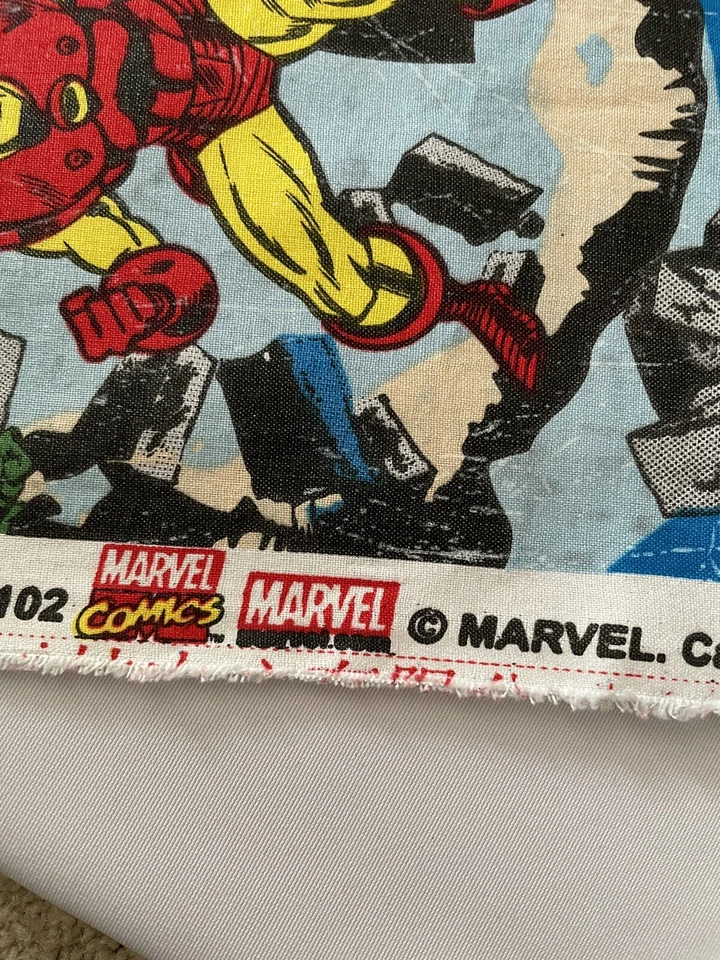 LOT Marvel Comics Camelot Fabrics 13020102 Spider Man Hulk Thor Wolverine Iron M - Image 4 of 4