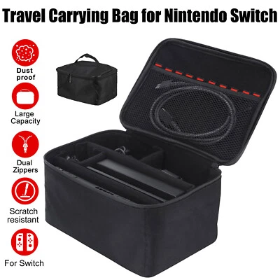 NSI Nylon Bag For Nintendo Switch Console Accessory Storage Carrying Travel Case Bag
