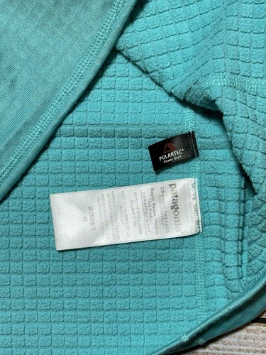 Patagonia R1 Hoody Regulator Polartec Power Grid Fleece Jacket Medium Teal - Bild 5 von 7