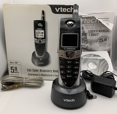 VTECH 5.8 ghz i5807 Cordless Handset w/ Cradle i5803 i5853 i5857 i5866 NEW w Box