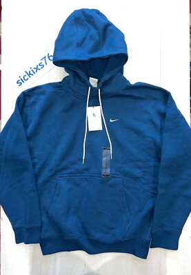 Nikelab Solo Swoosh NRG Men's Fleece Hoodie 'Valerian Blue' Sz S [CV0552-460]