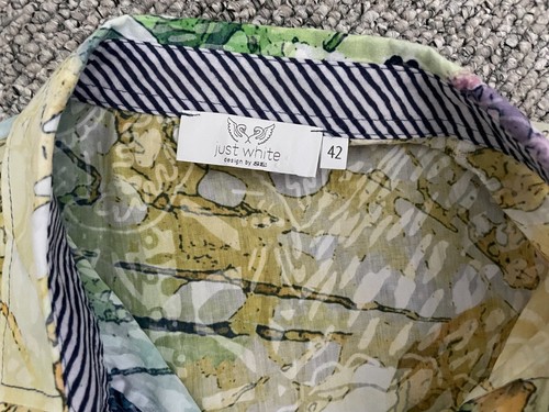 Bluse von JUST WHITE Gr. 42 (Guter Zustand) - Bild 2 von 10