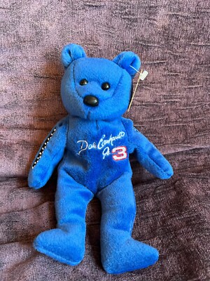Gold 'n Bears Blue Plush Dale Earnhardt Jr. Number 3 Nascar Teddy